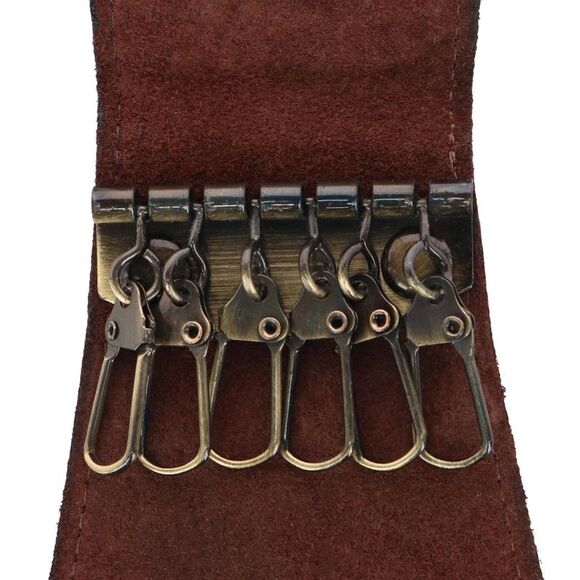 CTM Men's Hunter Leather Key Case - Picture 3 of 4